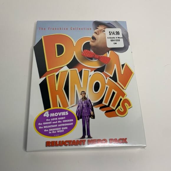 Don Knotts Reluctant Hero Pack 4 Movies DVD Set - Picture 1 of 3